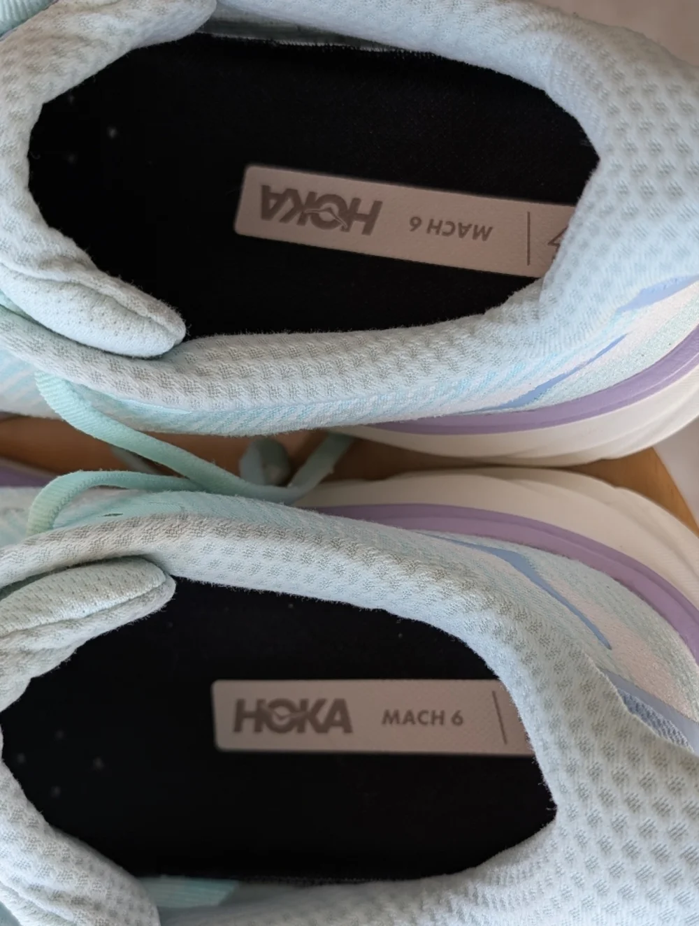 Hoka Clifton 9 Womens Running Shoes (B Standard) (Sunlit Ocean/Lilac Sz 11 B - Picture 8 of 9
